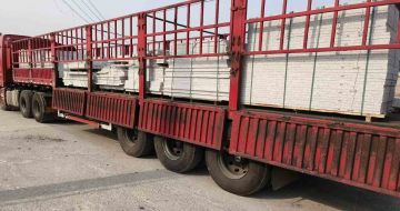 咸宁 白麻荔枝面外墙干挂，工厂装车日常