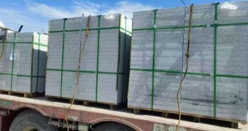 咸宁 芝麻白花岗岩地铺石装车日常