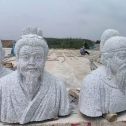 咸宁 白麻花岗岩石材人物立体雕刻