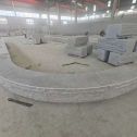 咸宁 芝麻白异形坐凳，自然面光面弧形加工