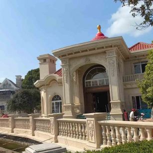 咸宁 黄金麻花岗岩欧式别墅