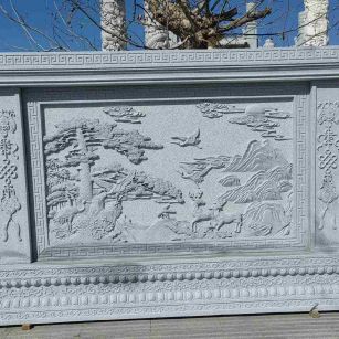咸宁 芝麻白大型照壁，屏风，影壁
