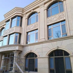 咸宁 黄金麻花岗岩别墅外墙干挂