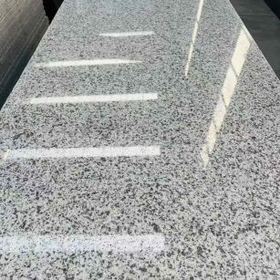 咸宁 白麻花岗岩光面毛板