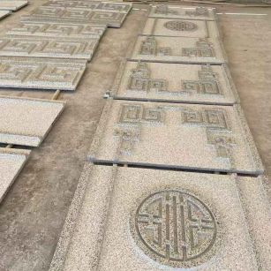 咸宁 白麻花岗岩外墙立面雕刻板
