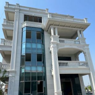 咸宁 白麻花岗岩别墅外墙干挂效果展示