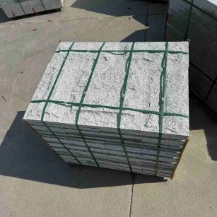 咸宁 白麻花岗岩石材自然面蘑菇石成品