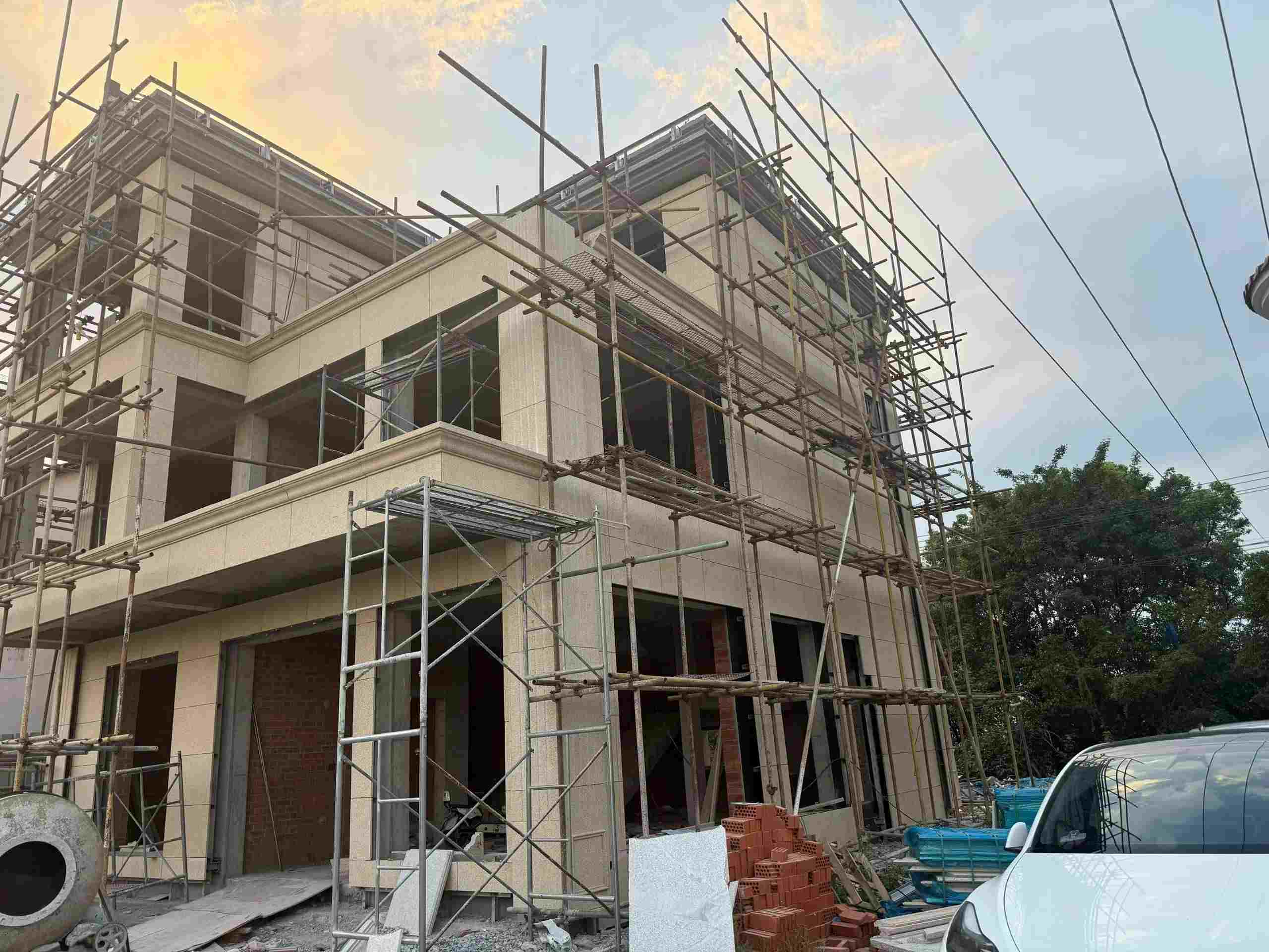 咸宁 黄金麻荔枝面花岗岩外墙干挂