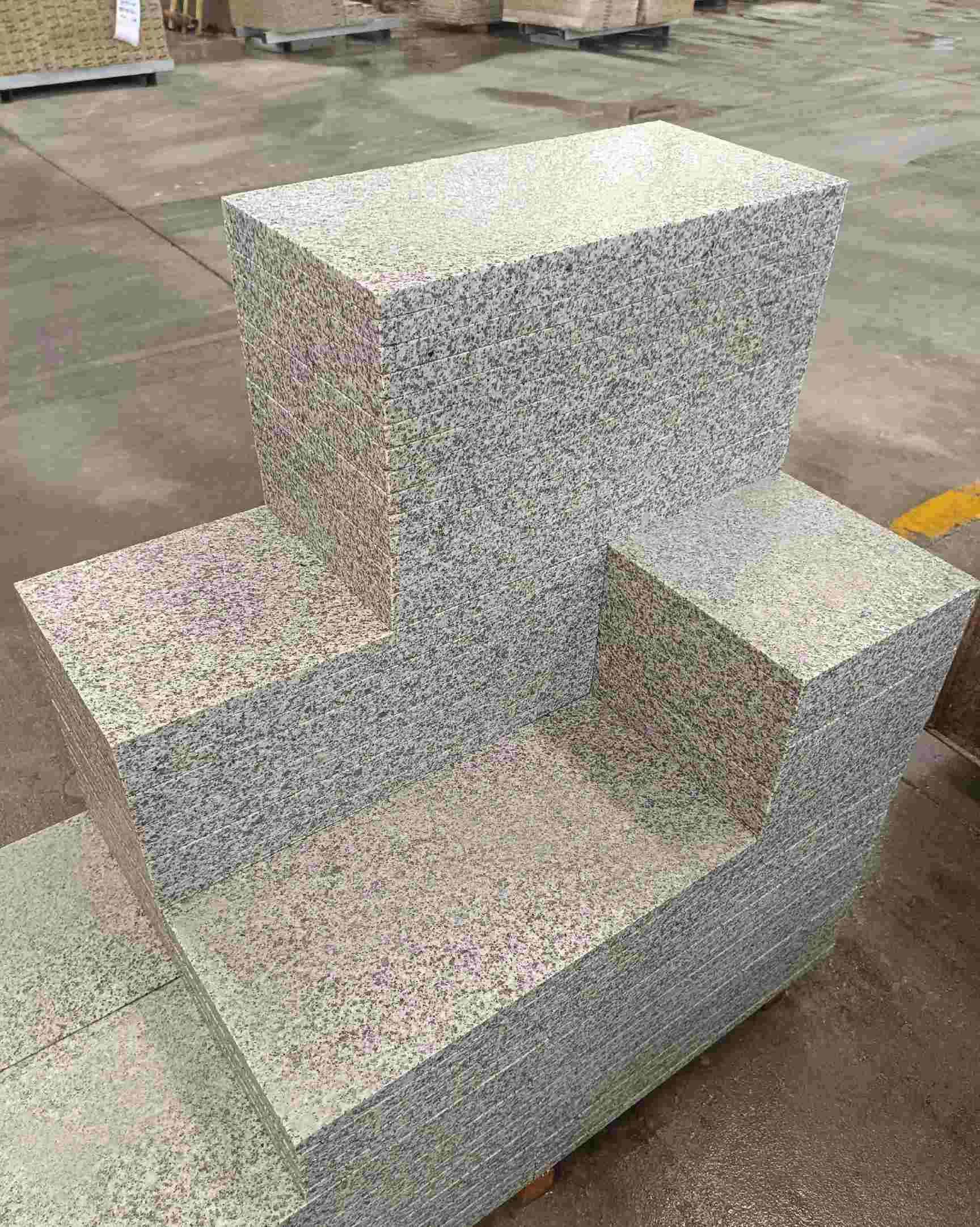 咸宁 白麻花岗岩荔枝面地铺石